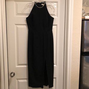Ann Taylor Petite Rhinestone Collar Party Dress